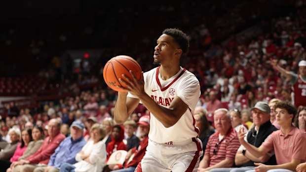 Alabama guard Rylan Griffen against Eastern Kentucky